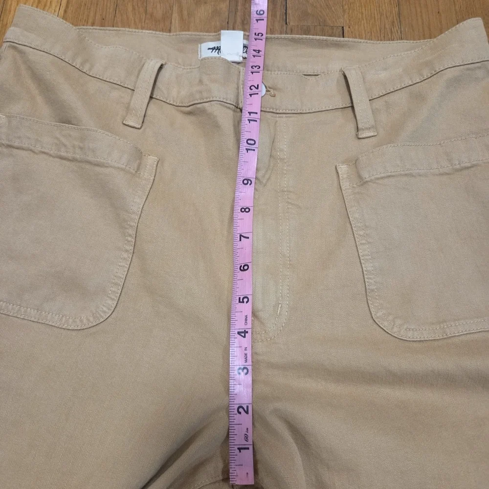 Madewell Womens Casual Everyday Patch‎ Pocket Utility Cargo Pants Deep Khaki 33